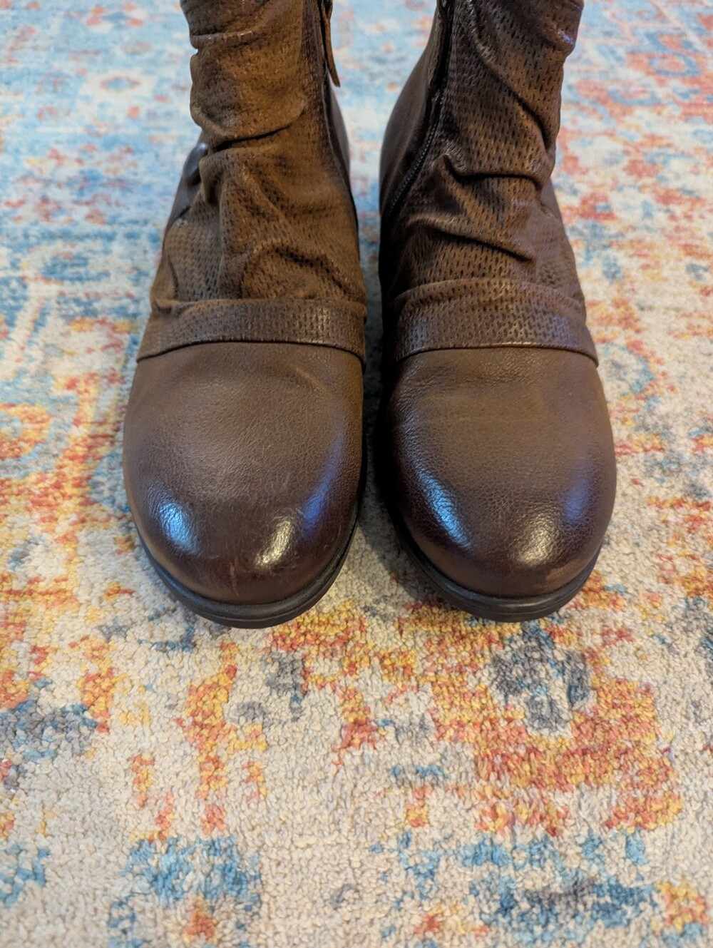 Miz Mooz Size 39 Women's 8.5 Leather Ankle Boots Sallie Hazelnut Brown - Picture 4 of 13